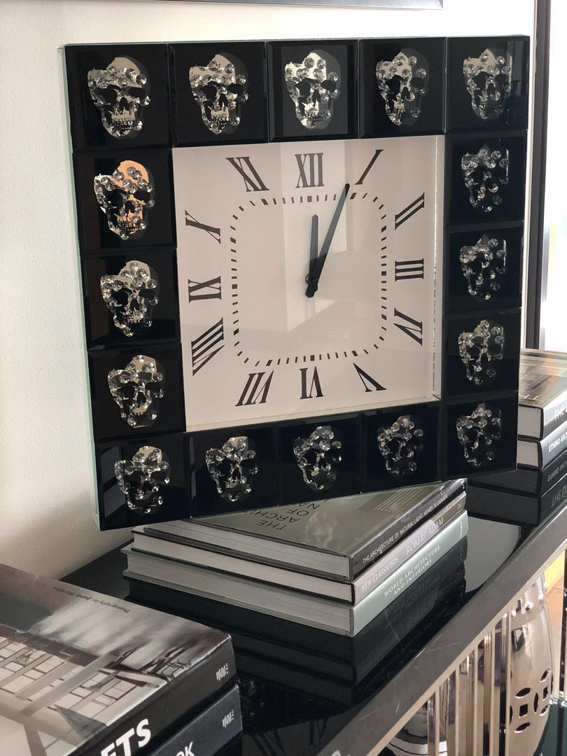 Wall Clock SSF Skulls Rumah Perabot Home Dcor Di Carousell