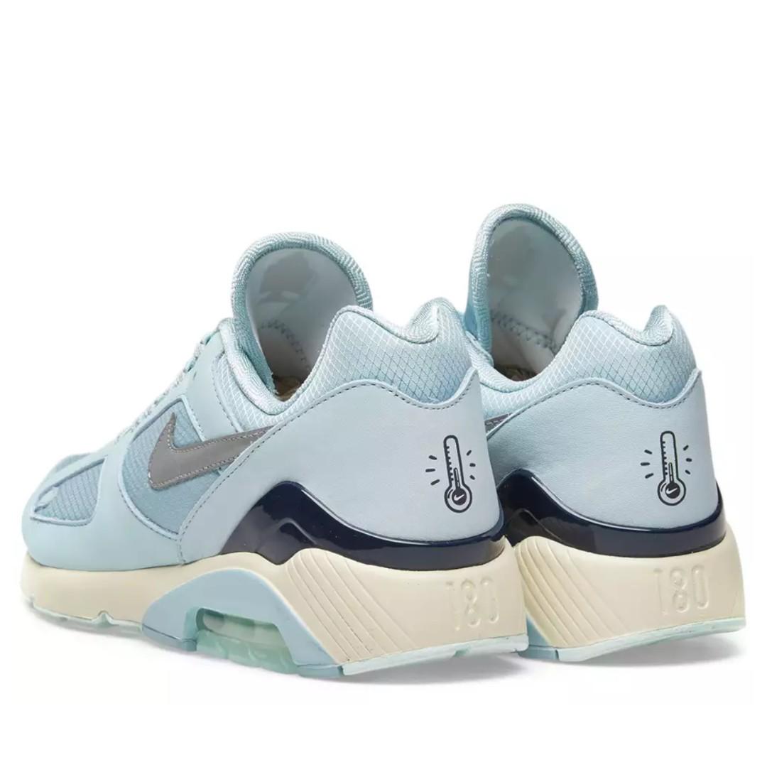 nike air max 180 ocean bliss & metallic silver