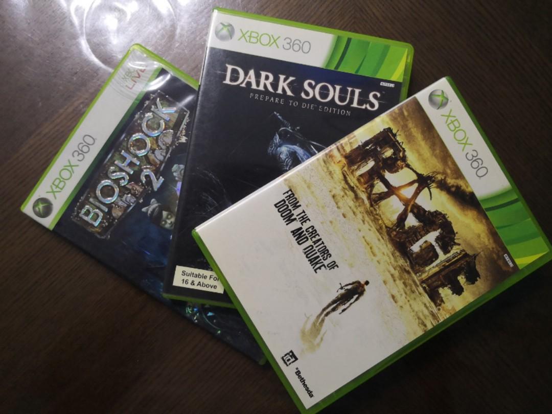 Xb360 Bioshock 2 Dark Souls Rage Xb1 Backward Compatible Toys Games Video Gaming Video Games On Carousell