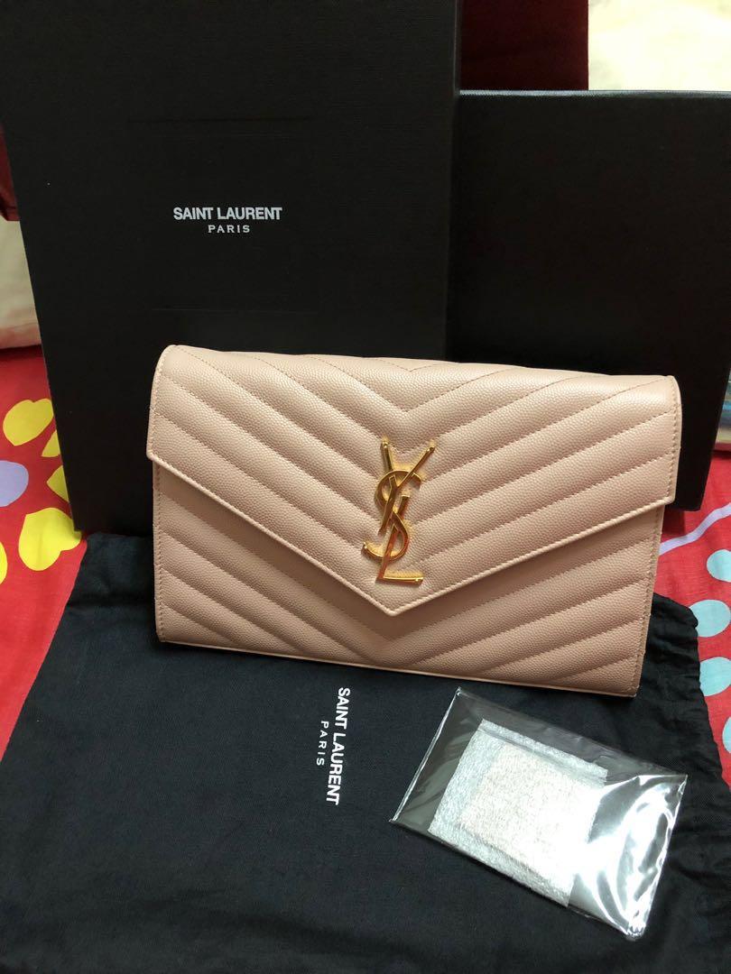 YSL WOC Light Pink Medium (100% Authentic), Luxury, Bags & Wallets