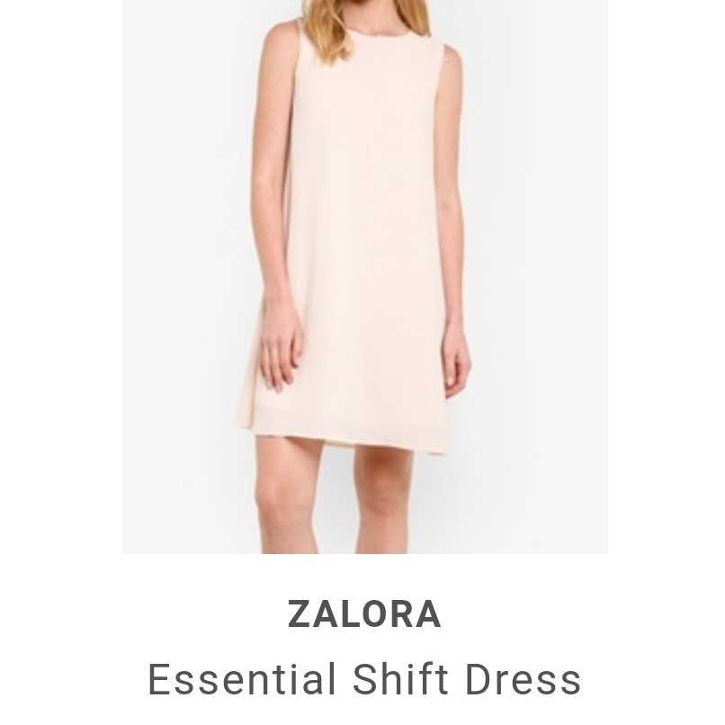 zalora shift dress