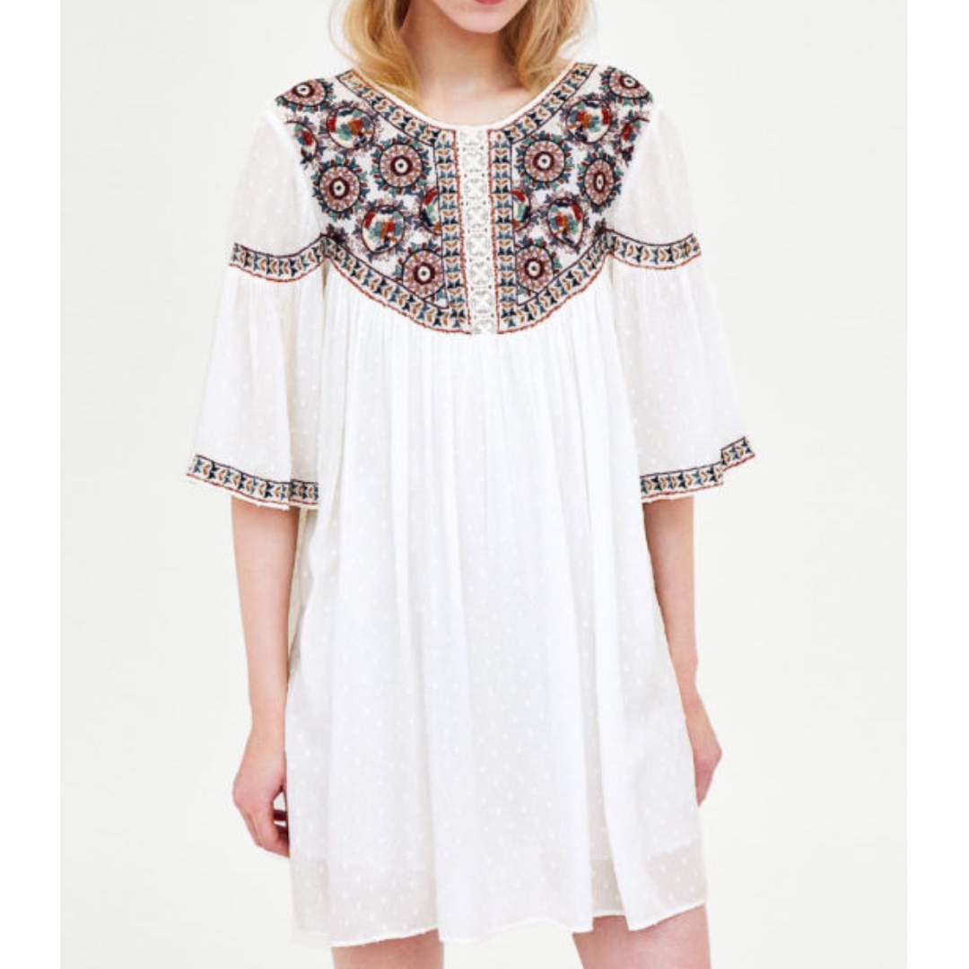 Zara embroidered playsuit 2025
