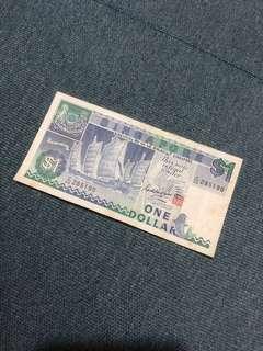 Old $1 Note