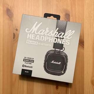 Marshall Major II Bluetooth 藍芽耳機（原廠公司貨）