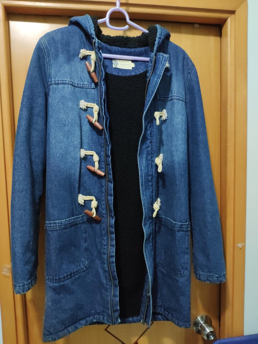 Denim duffle coat new arrivals