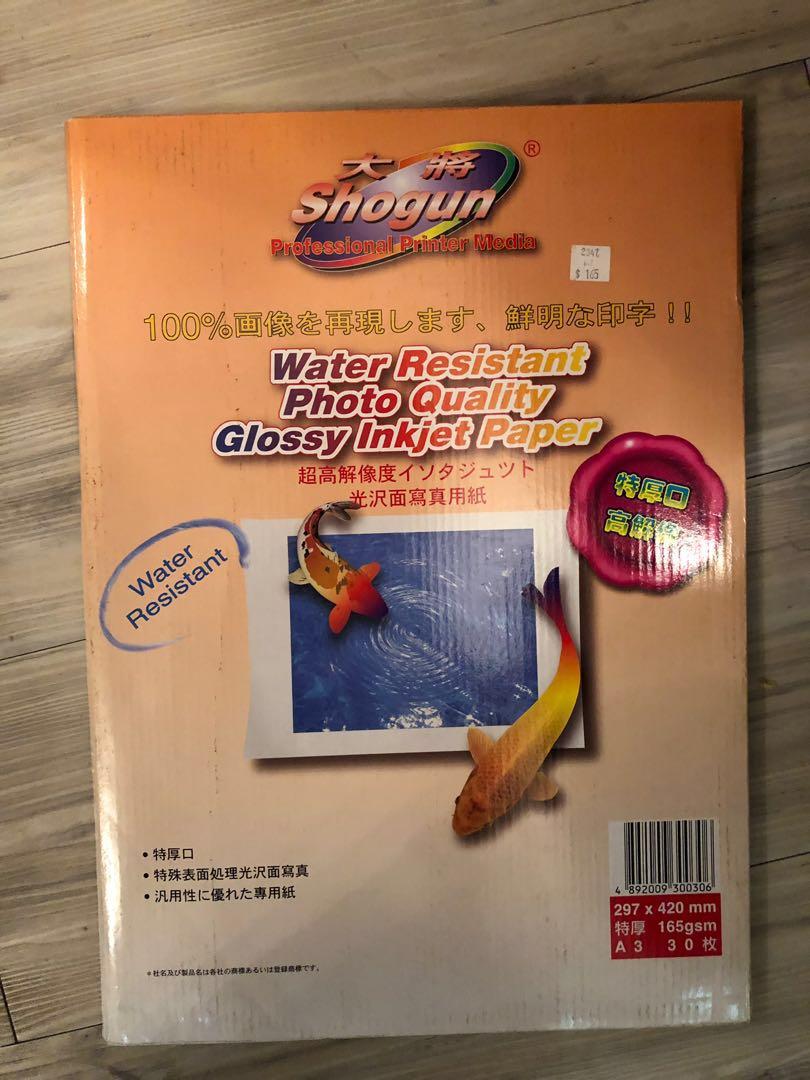 A3 x 30 超高解像度光澤面寫真用紙, 攝影器材- Carousell