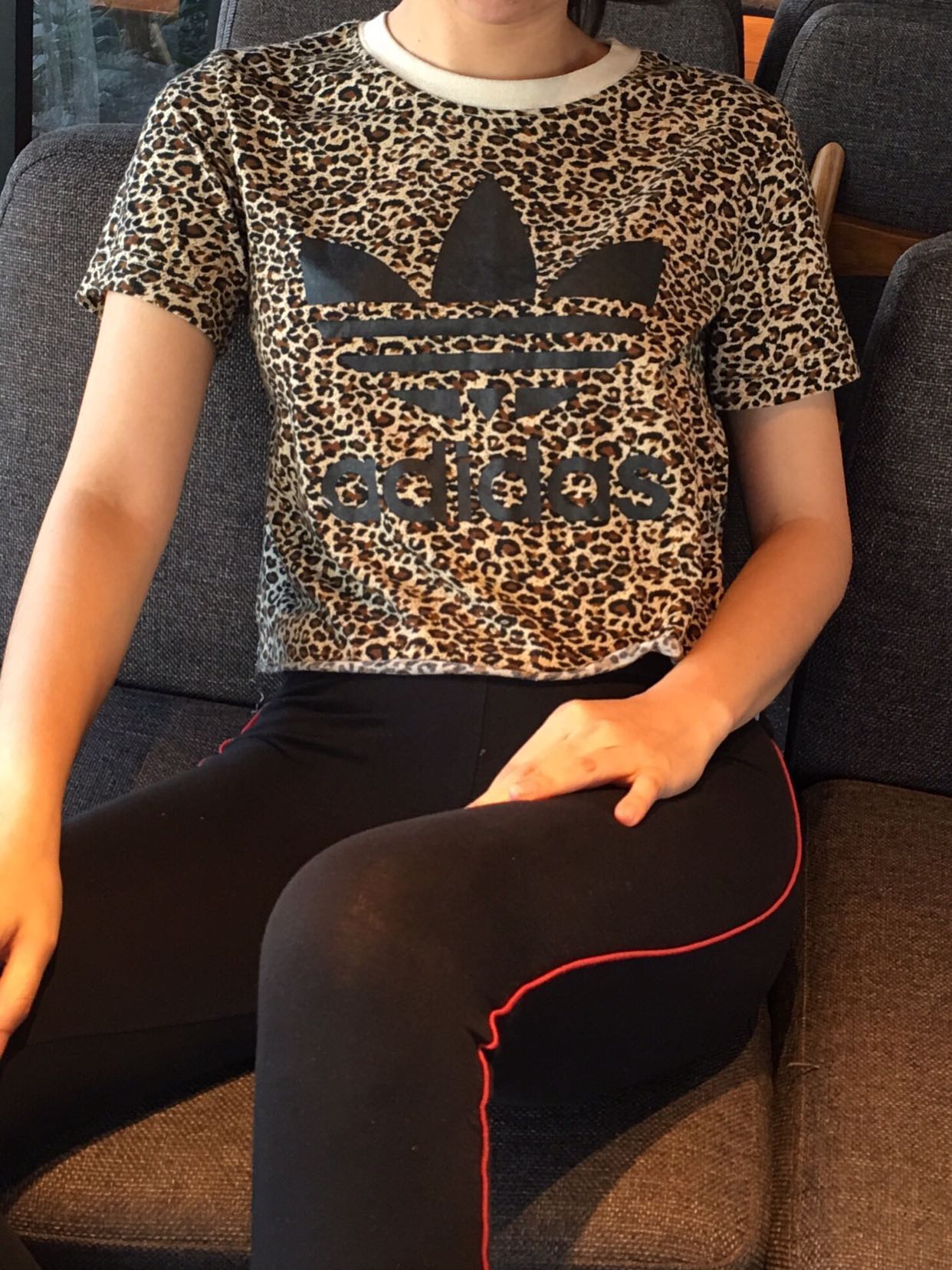 Adidas Leoflage Cropped Tee Women s Fashion Tops Others Tops on Carousell