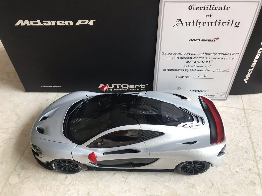 Autoart 1/18 Signature Mclaren P1 Mclaren P1 made by Autoart in 1