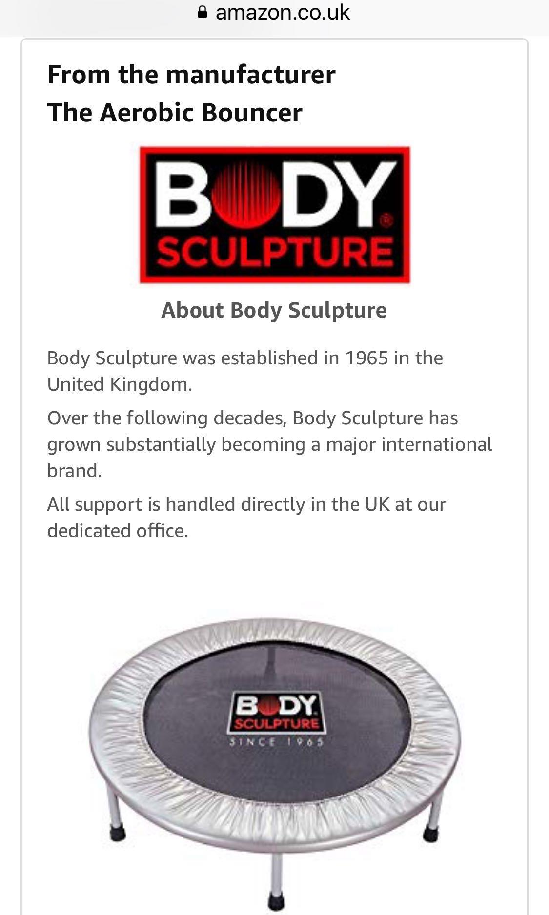 Body sculpture mini discount trampoline
