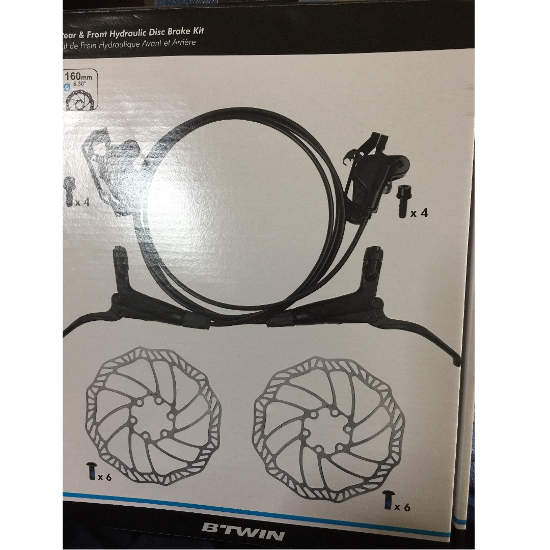 Btwin sales hydraulic brakes