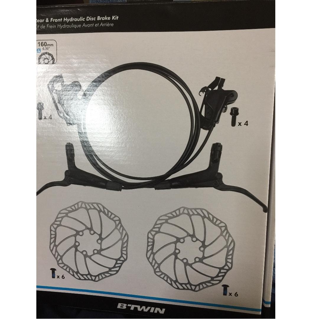 btwin hydraulic brakes