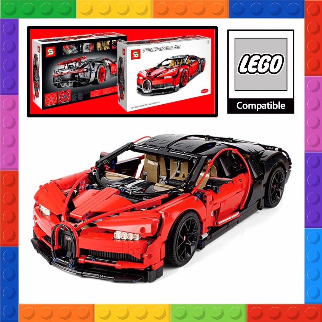 Lego bugatti chiron red cheap
