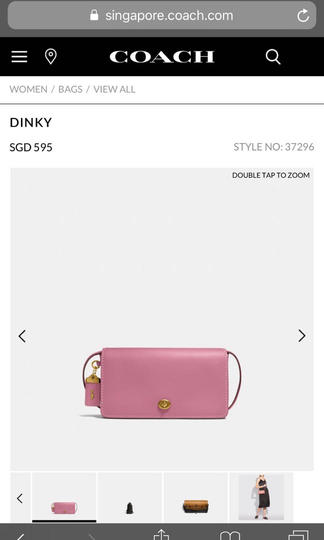Coach dinky pink outlet
