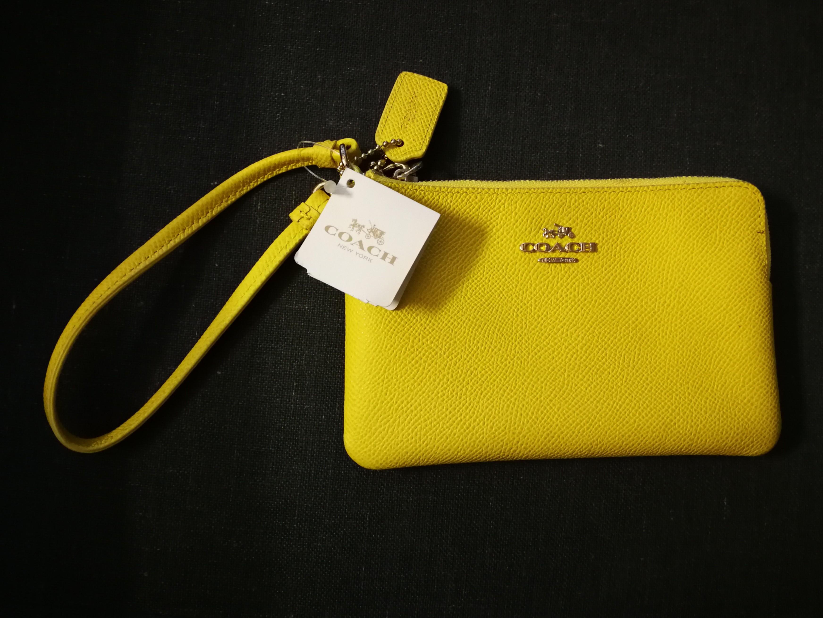 Yellow wristlet Clearance