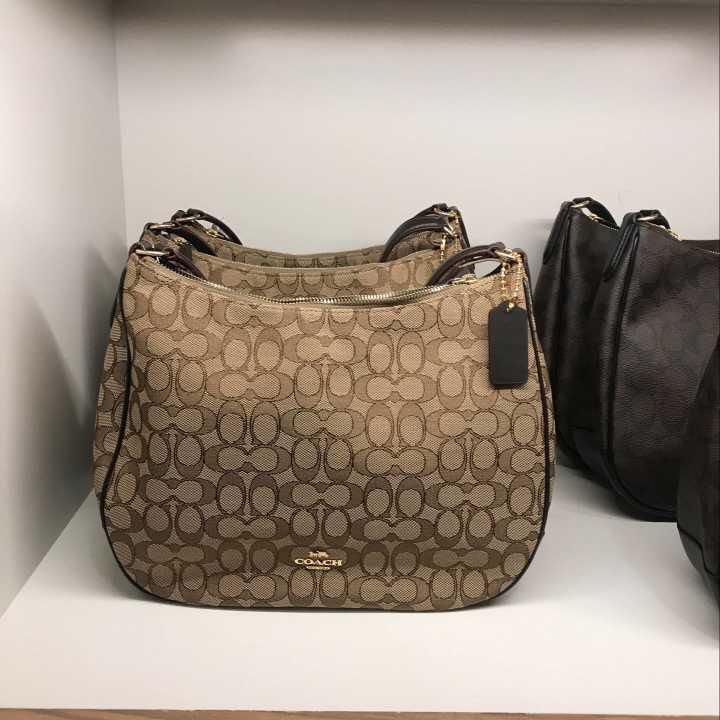 Coach Zip Shoulder Bag in Signature Jacquard