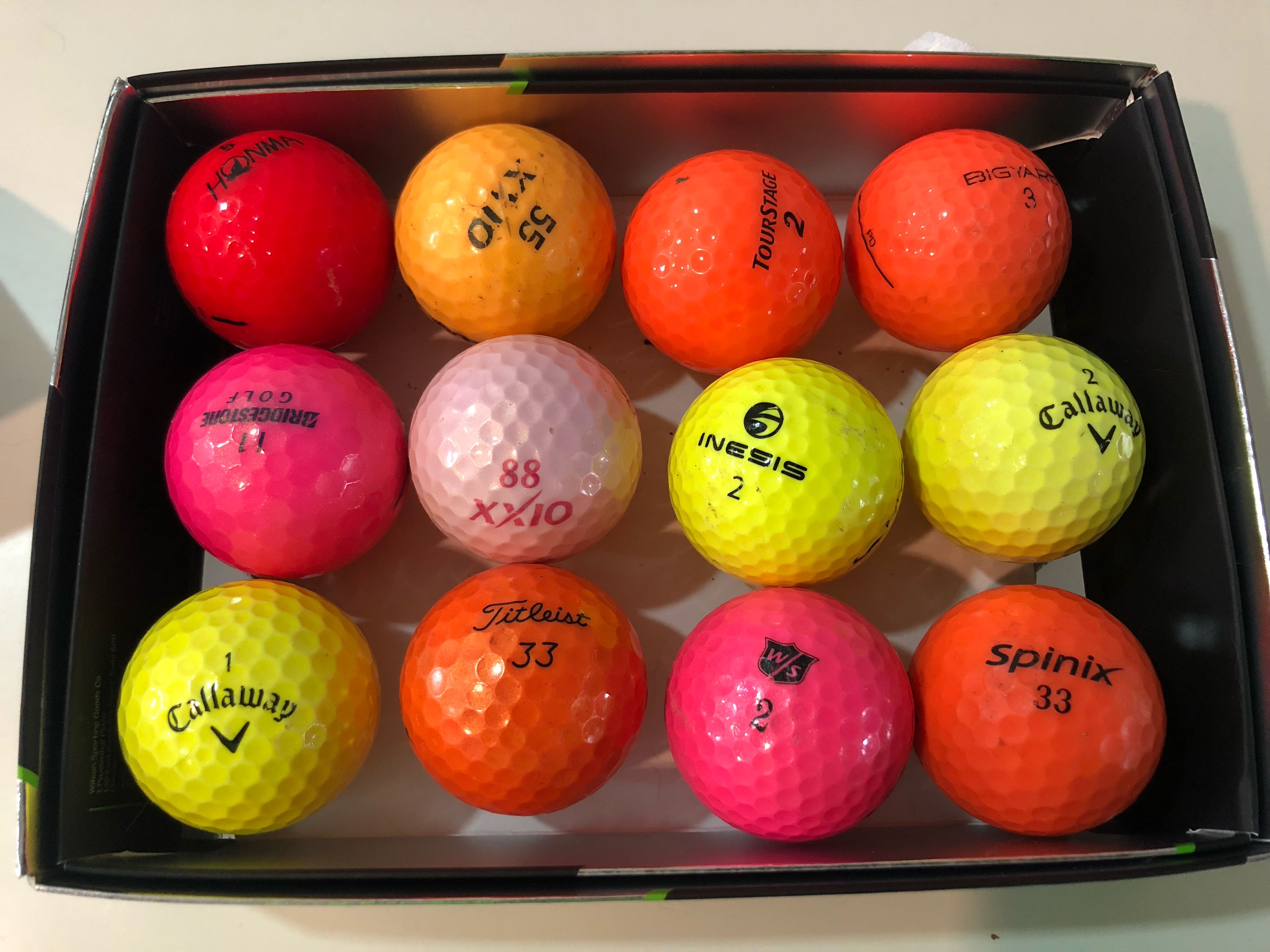 cheap colored golf balls