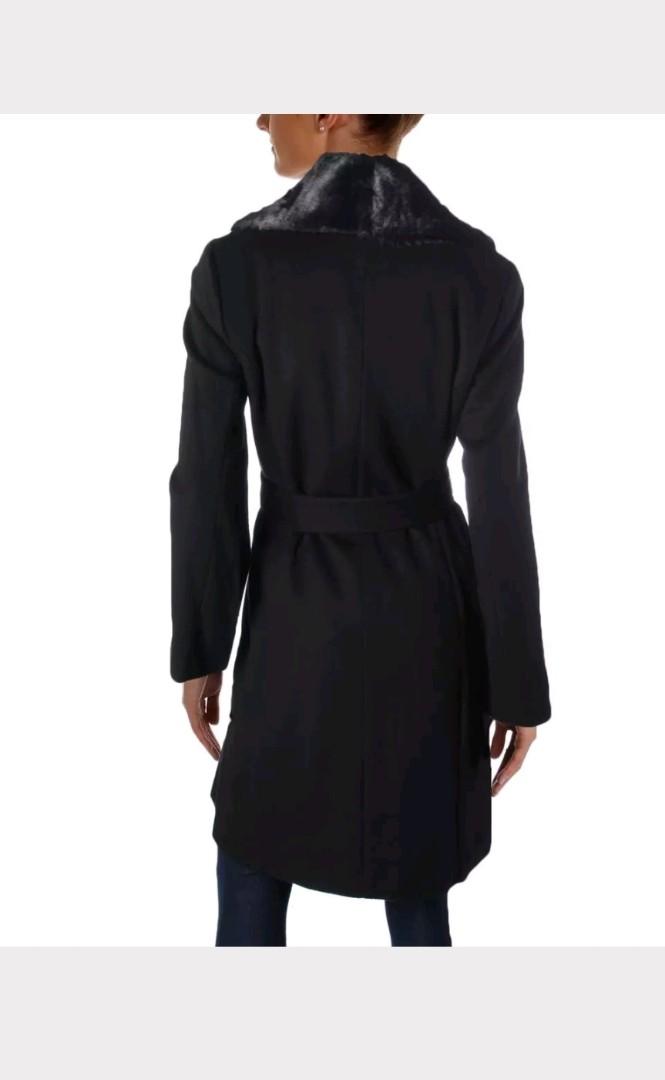 Ellen tracy fur collar coat outlet