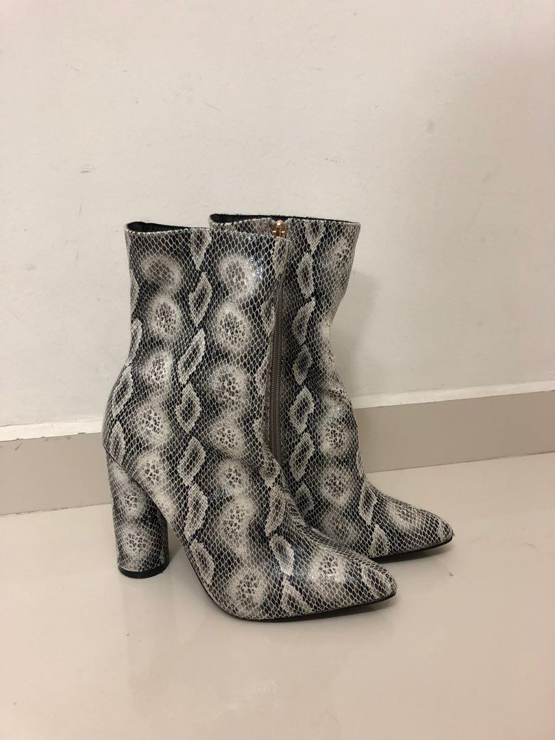 fashion nova snake boots