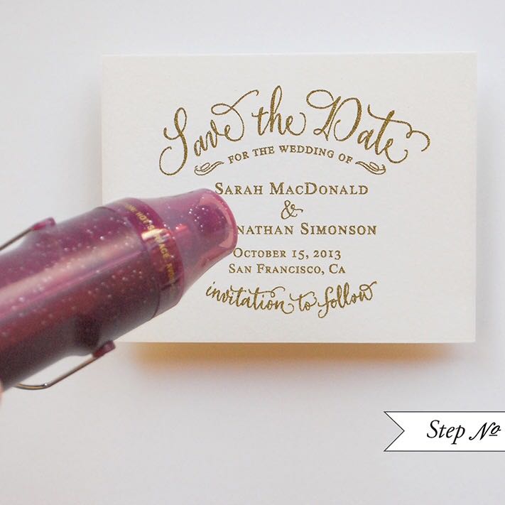 Gold Heat Emboss DIY Kit, Hobbies & Toys, Stationery & Craft, Craft