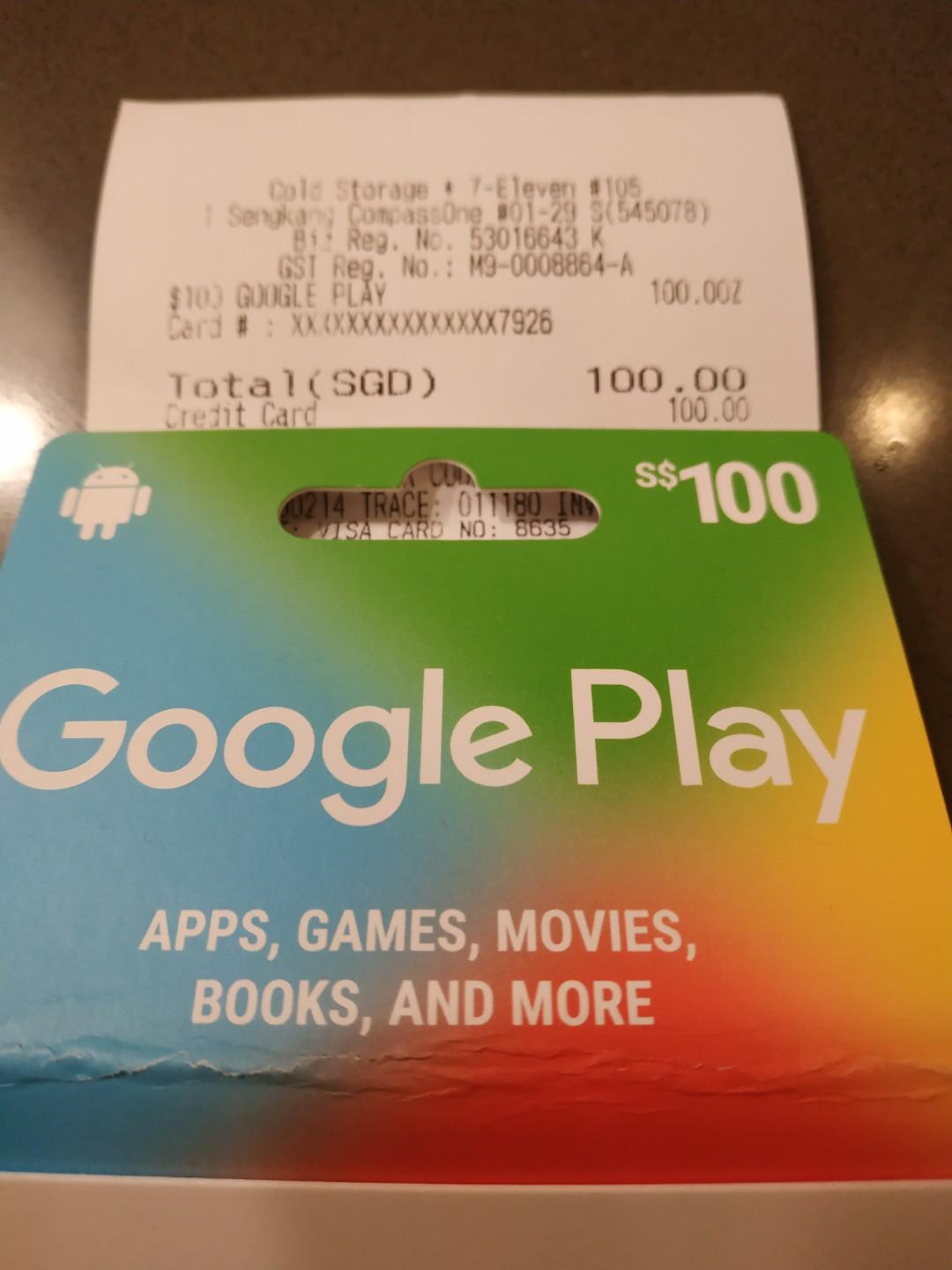 Google Play Card For Android Devices Tickets Vouchers Vouchers On Carousell