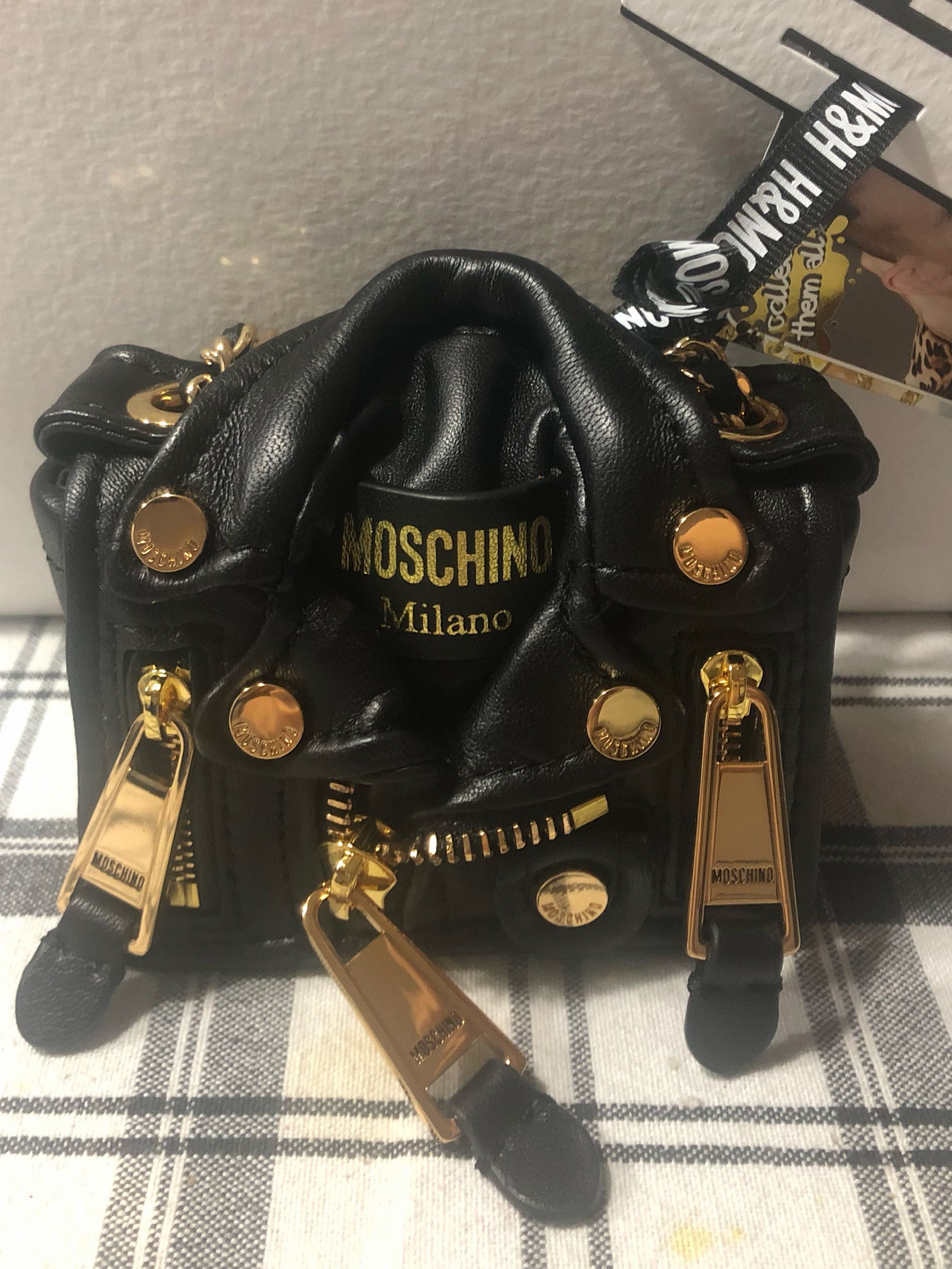 H Moschino Mini moto jacket leather bag Rare and limited piece