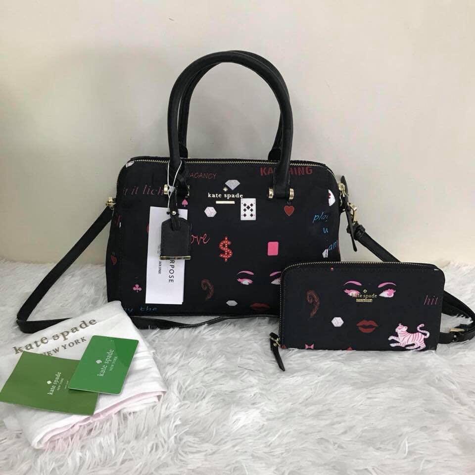 Purse and wallet set kate spade deals