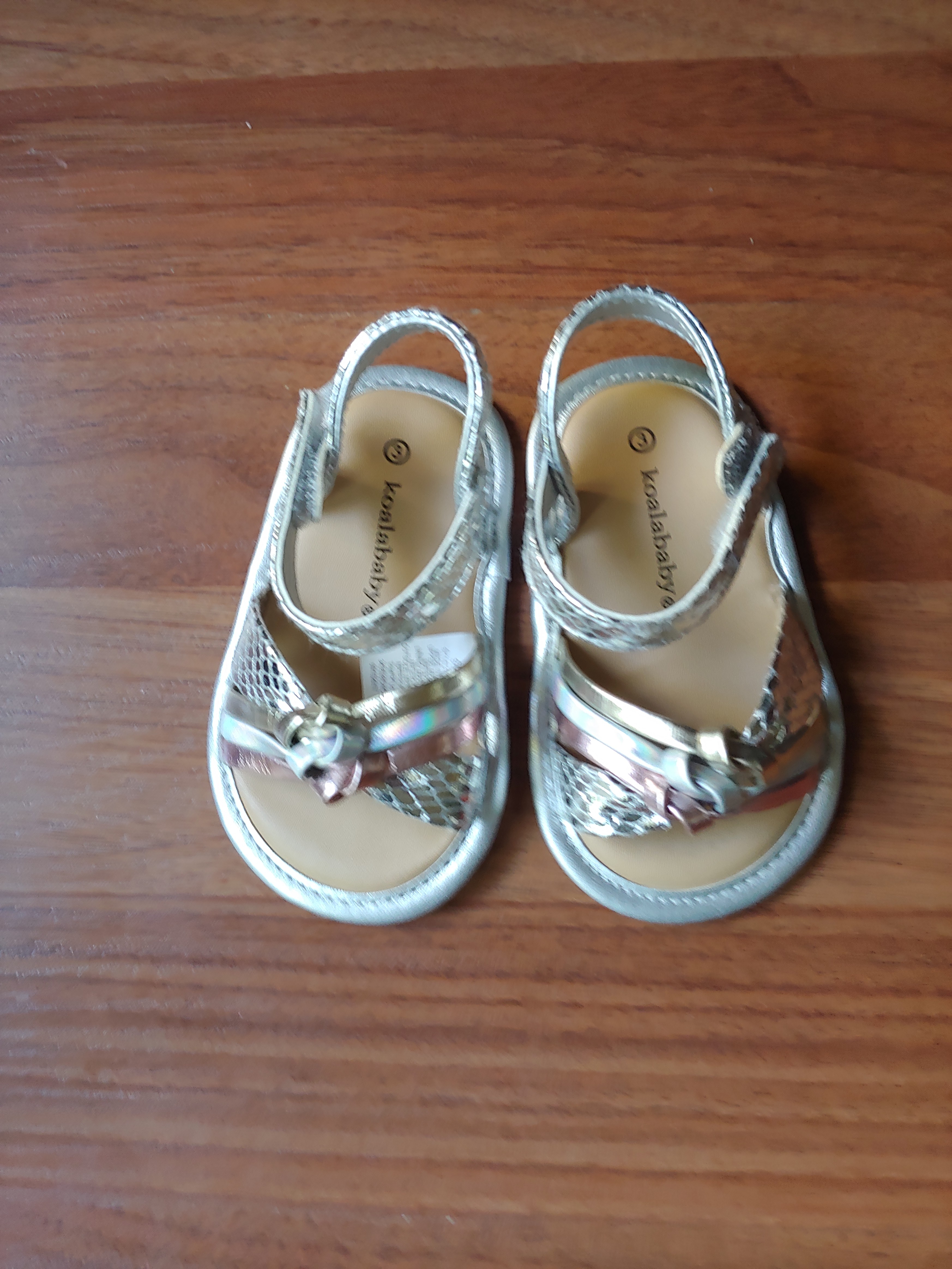 baby silver sandals