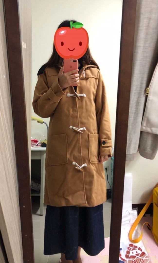 Laurel Crown牛角扣毛呢大衣 她的時尚 外套在旋轉拍賣