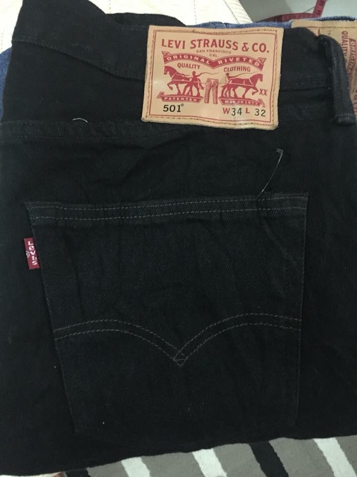 Levis 501 super black shop