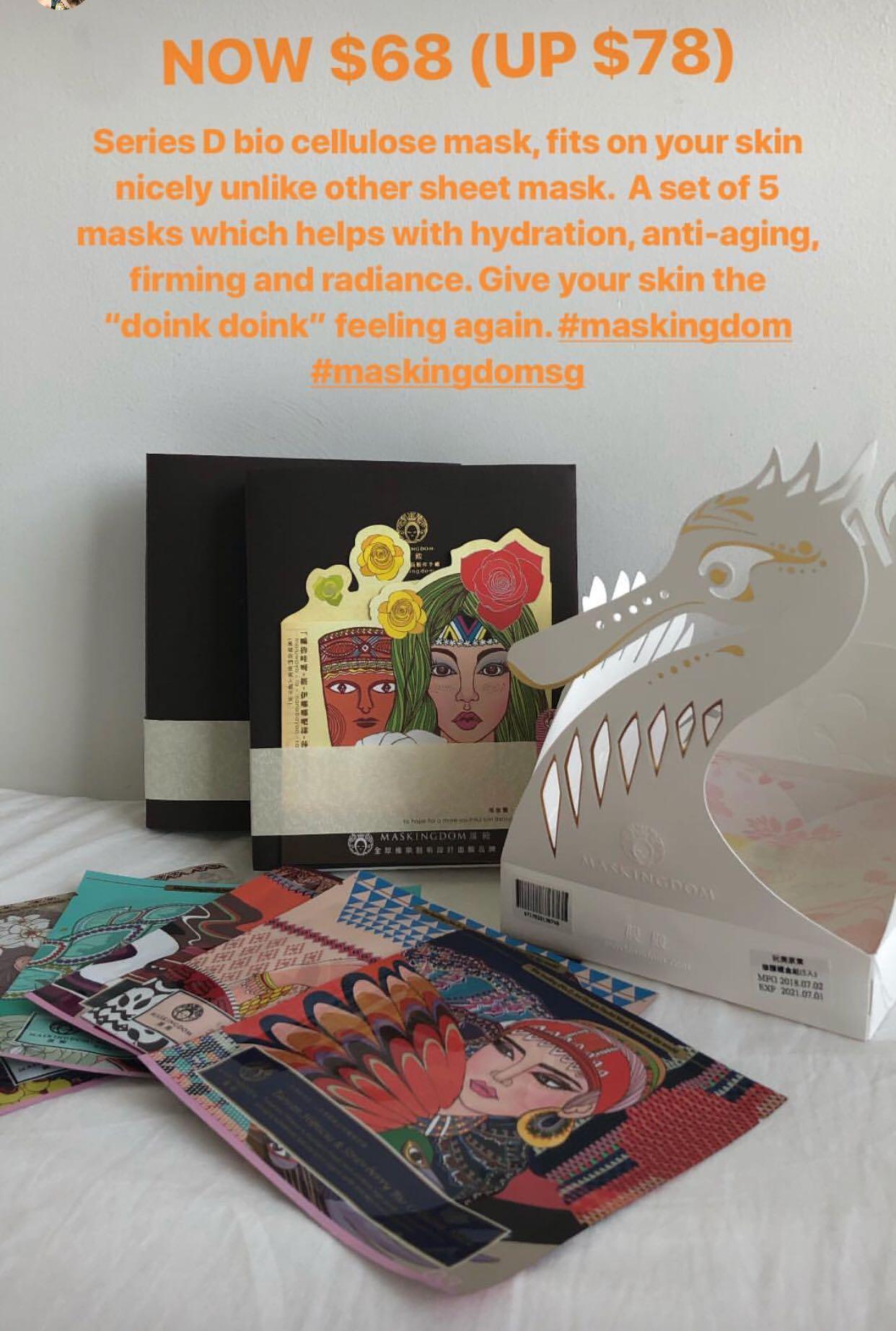 Maskingdom Series D Face Mask Health Beauty Face Skin Care On Carousell