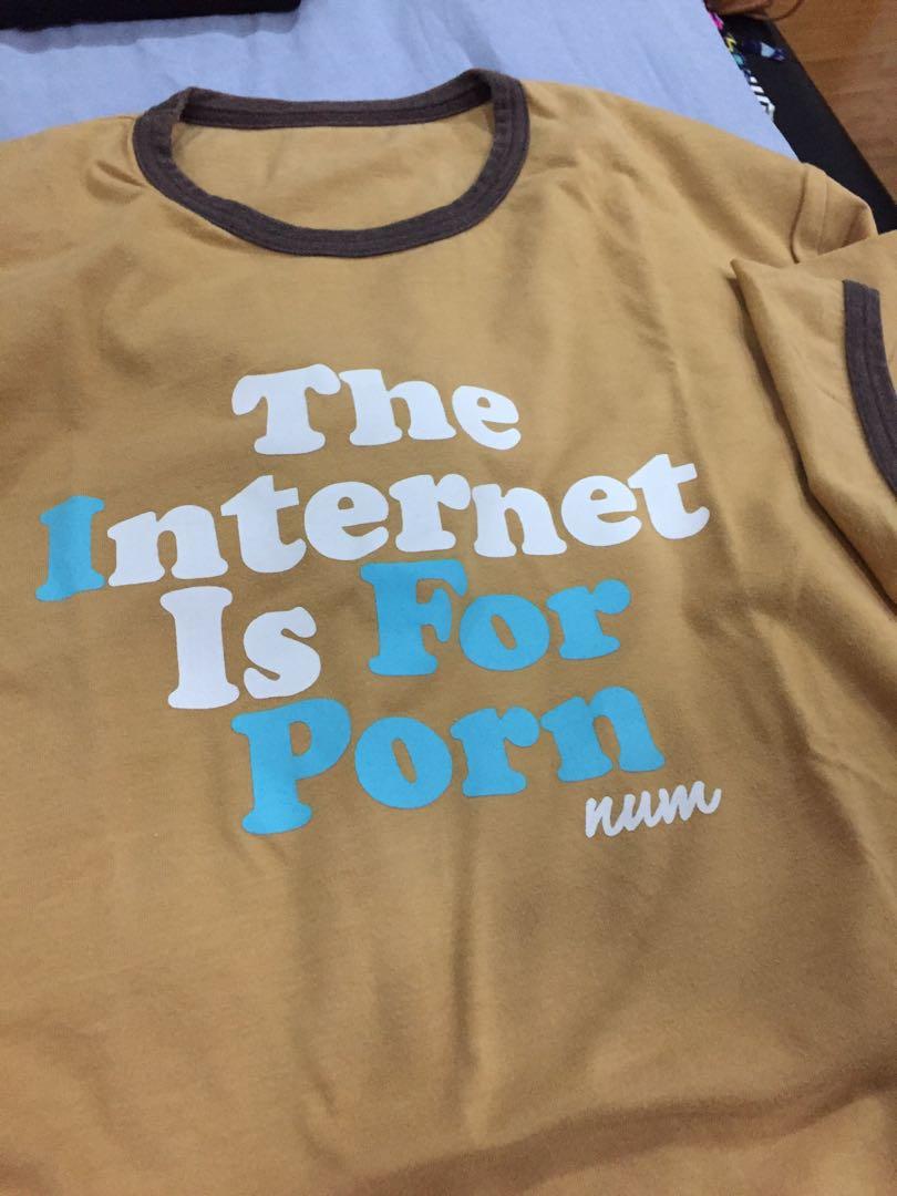 810px x 1080px - Men's tee shirt L size themed (Internet is for Porn) on Carousell