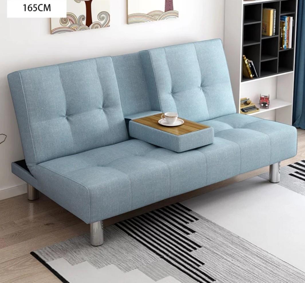 Modern Elegant Minimalist Sofa Bed Set, Furniture & Home Living, Furniture, Sofas on Carousell