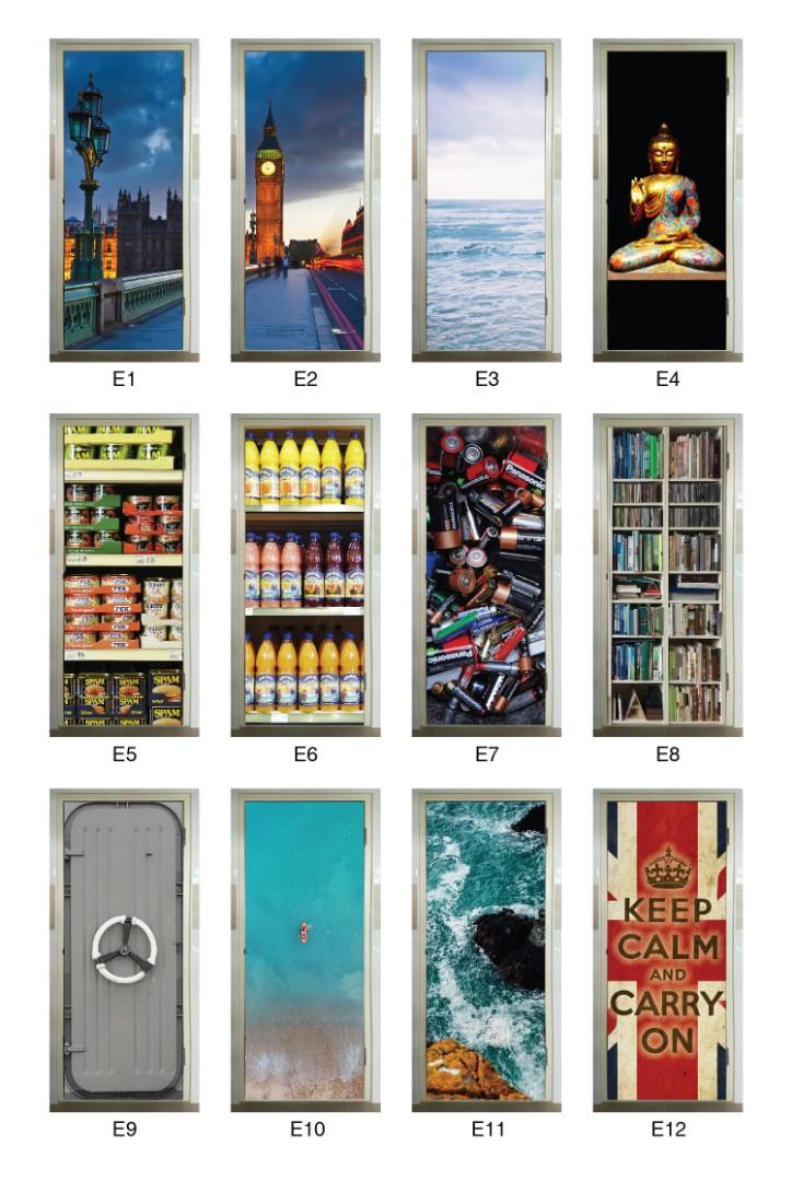 More DESIGNS for Full Color sheet Bomb Shelter Door, Furniture