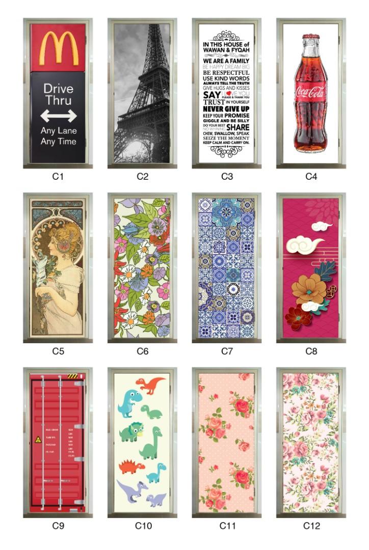 More DESIGNS for Full Color sheet Bomb Shelter Door, Furniture