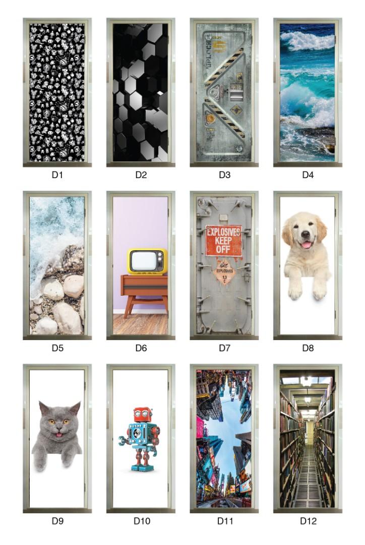 More DESIGNS for Full Color sheet Bomb Shelter Door, Furniture