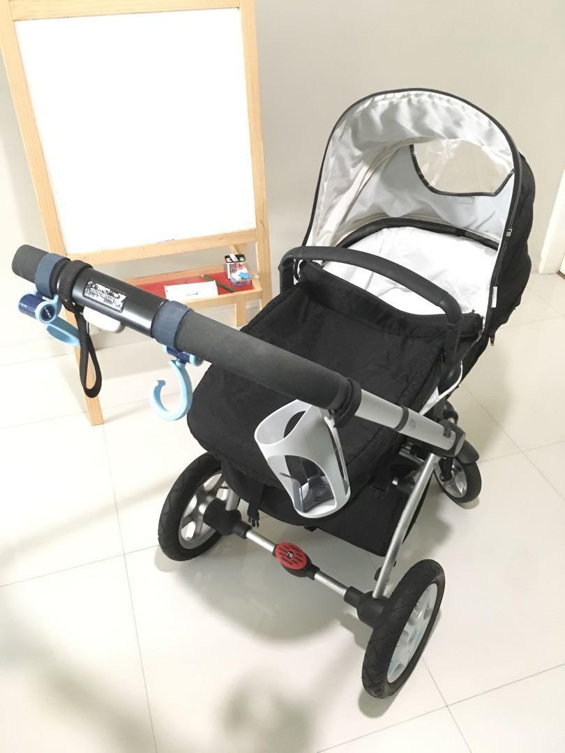 MotherCare My4 AllTerrain Pram & Pushchair Travel System [Black