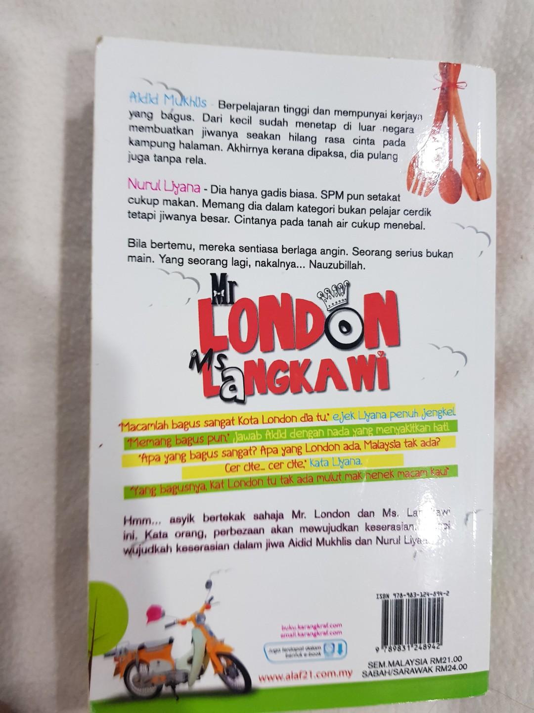 Mr London Miss Langkawi Books Stationery Fiction On Carousell