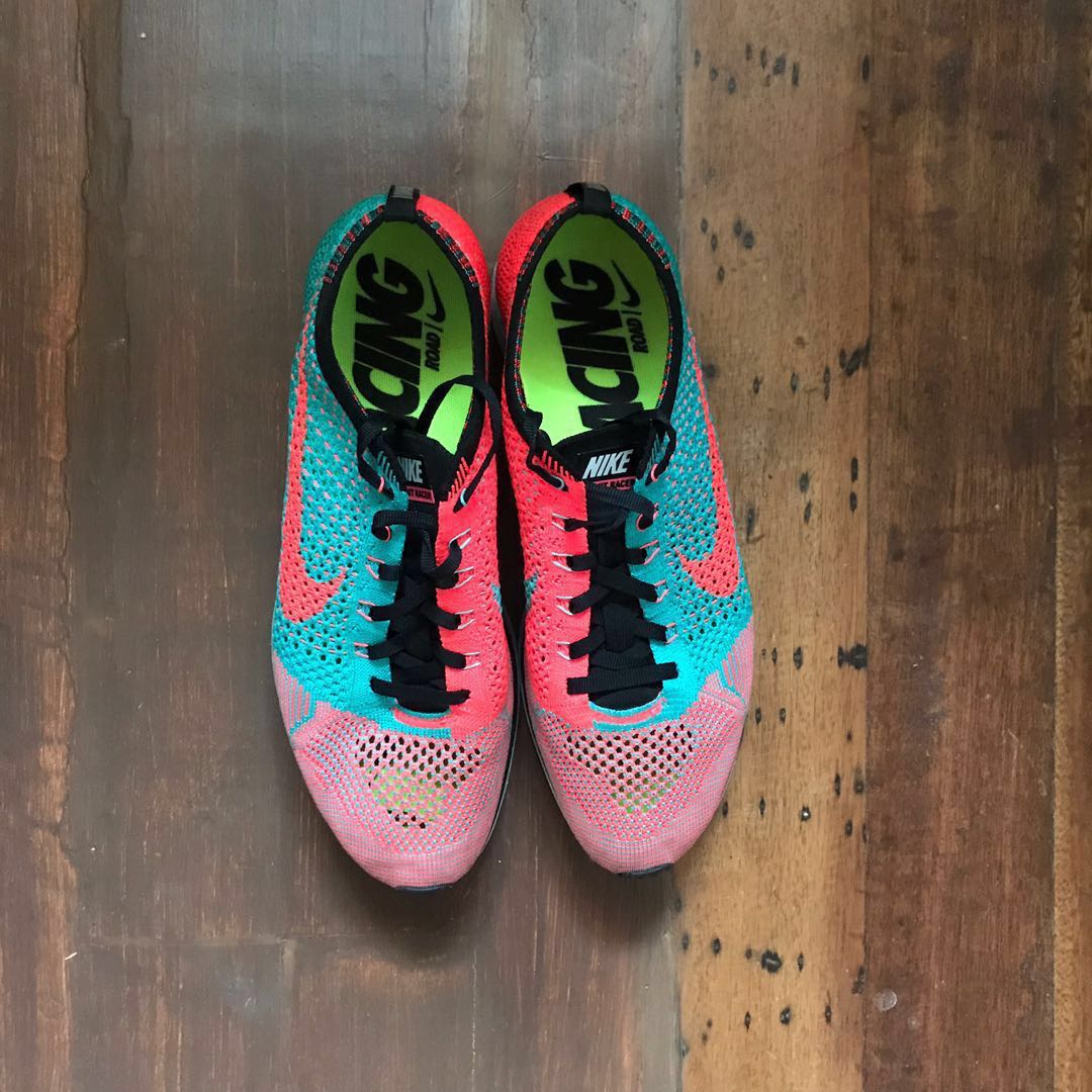 nike flyknit racer hyper jade