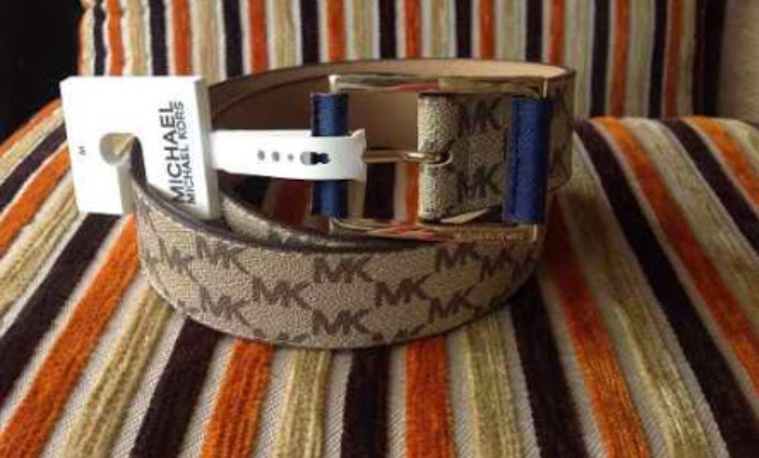 michael kors belt womens navy