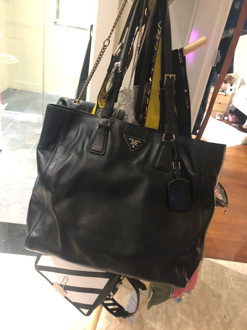 prada lambskin handbag
