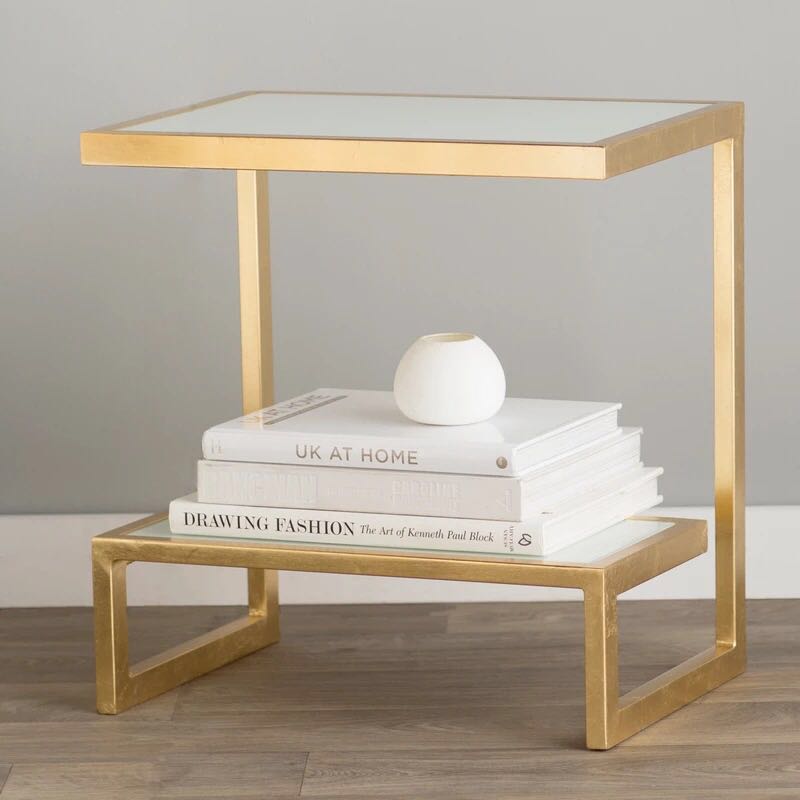 Pre Order Gold Mirrored Side Table