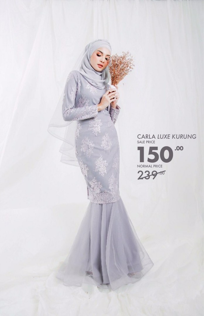  Sale        Baju  Nikah Fesyen Muslimah Two piece di Carousell