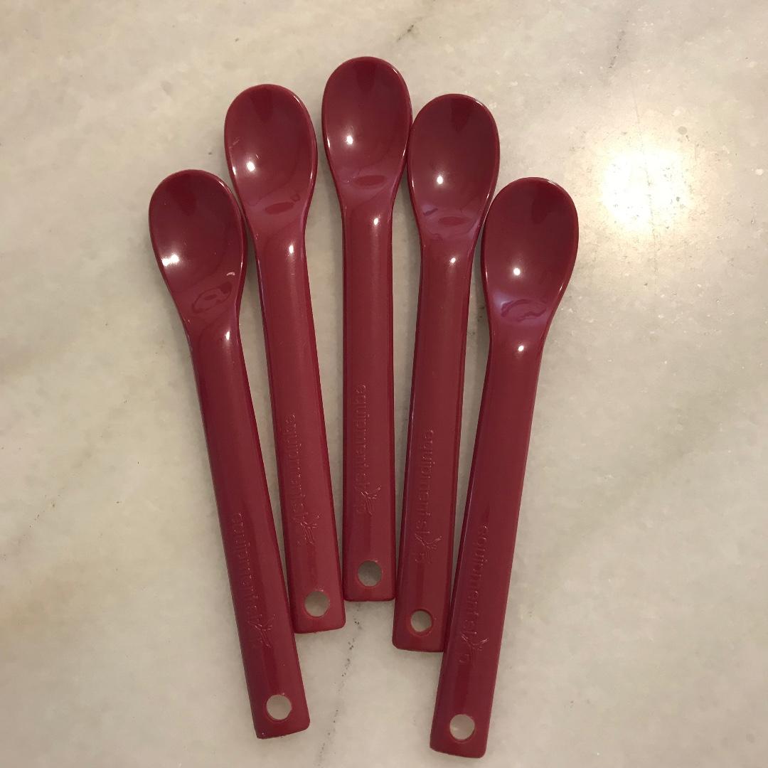 Maroon Feeding Spoons for Special Needs and Disabled