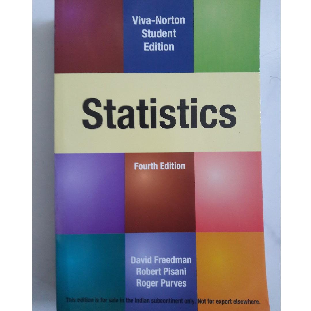statistics 4th edition freedman pisani purves