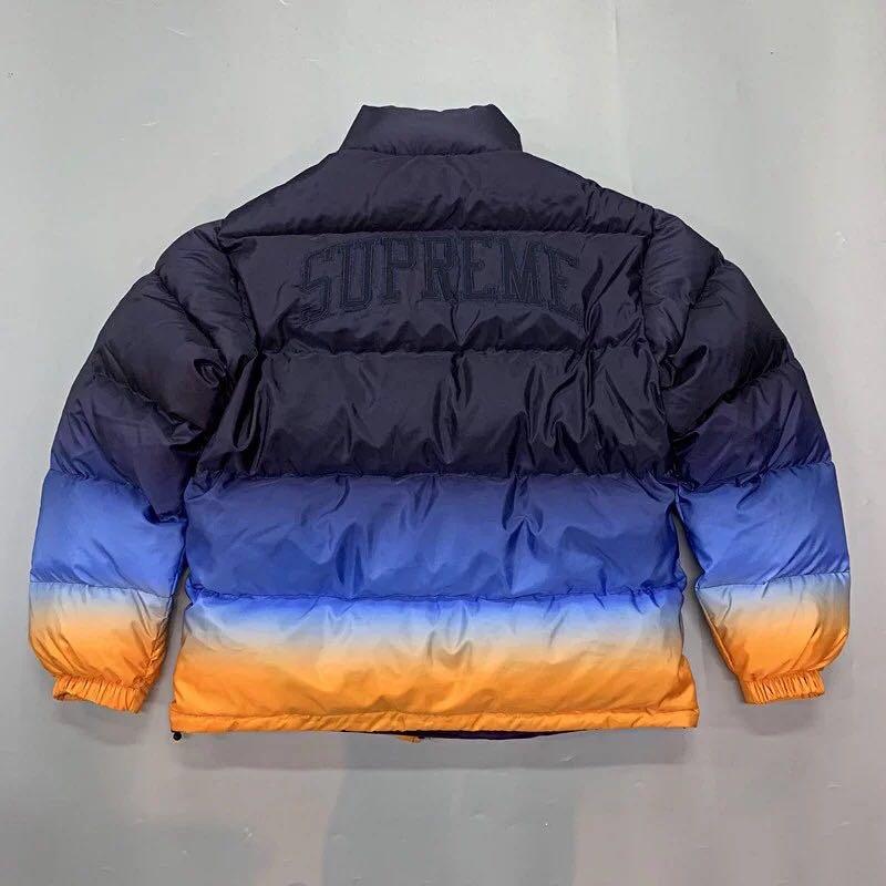 Supreme Gradient Puffy Jacket 18SS, 男裝, 外套及戶外衣服- Carousell