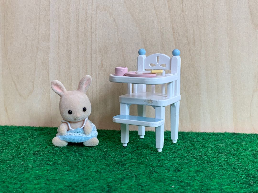 Sylvanian Families Baby Rabbit and High Chair Hobbies Toys