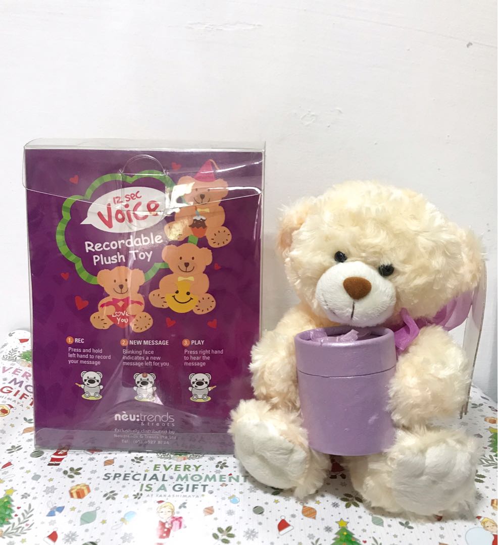 stuffed animals that you can record a message on