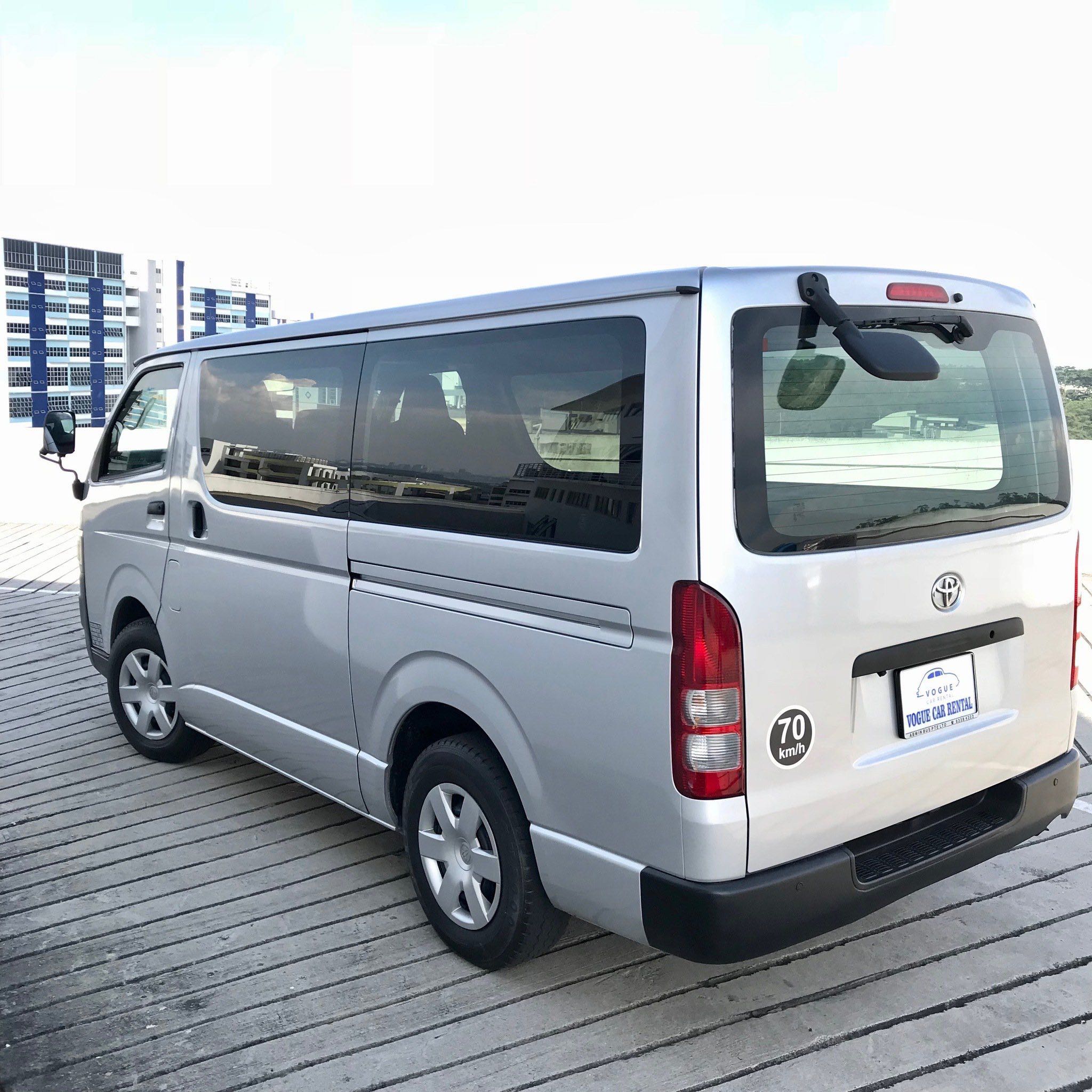toyota hiace van rental