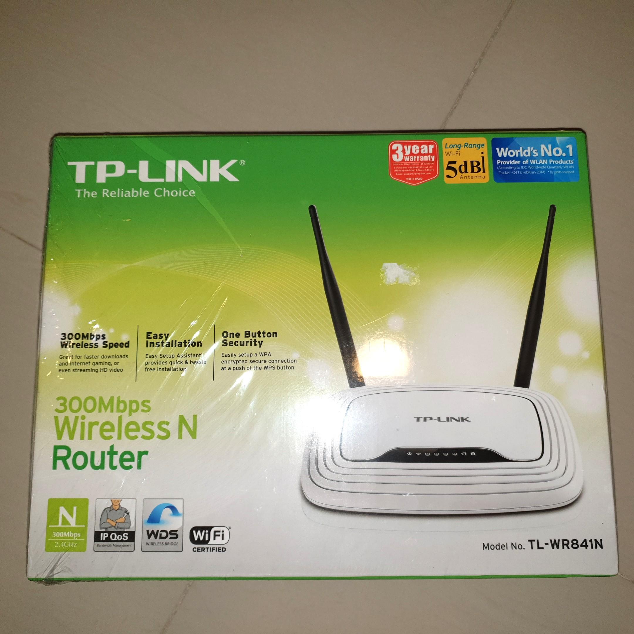 Tp Link Tl Wr841n Wireless Wi Fi Router Long Range 5db Antenna 300mbps Wifi Repeater Range Extender Singtel Starhub Myrepublic M1 Electronics Computer Parts Accessories On Carousell