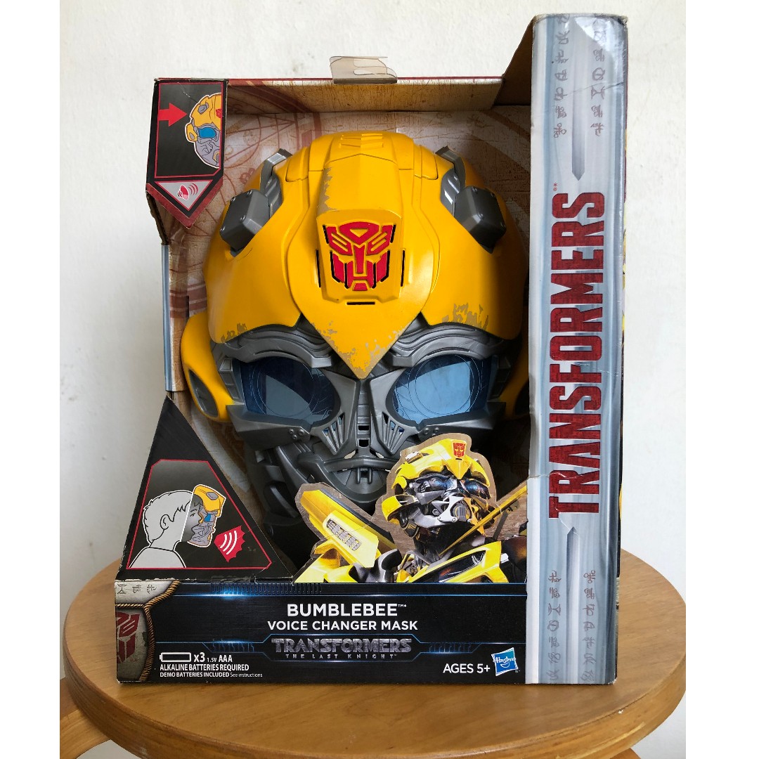 Transformers Bumblebee Voice Changer Mask, Hobbies & Toys, Toys & Games